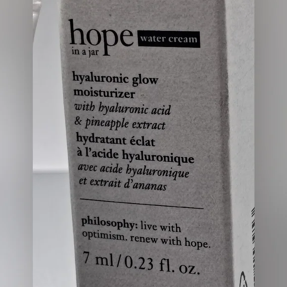 5 For $25 Item🌸 Philosophy Hope In A Jar Water Cream Hyaluronic Glow Moisturize - Picture 2 of 4